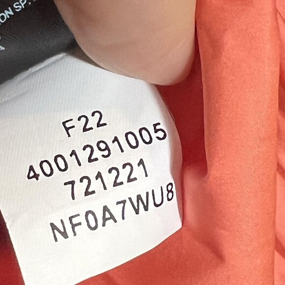 The North Face Jacket Womens 2XL Coral Black Relaxed Fit Puffer Zip NF0A7WU8 - Picture 8 of 13